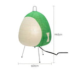 Japanese Rice Paper Table Lamp Retro Wabi Sabi Design