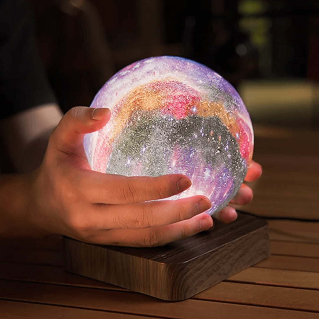 Levitating Moon Lamp, Magnetic Floating LED, Color Changing Galaxy Night Light