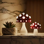Melita Mushroom Table Lamp Adjustable Warm White LED