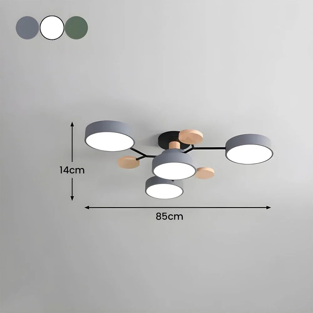 Modern LED Ceiling Lamp Acrylic Iron Living Room Light