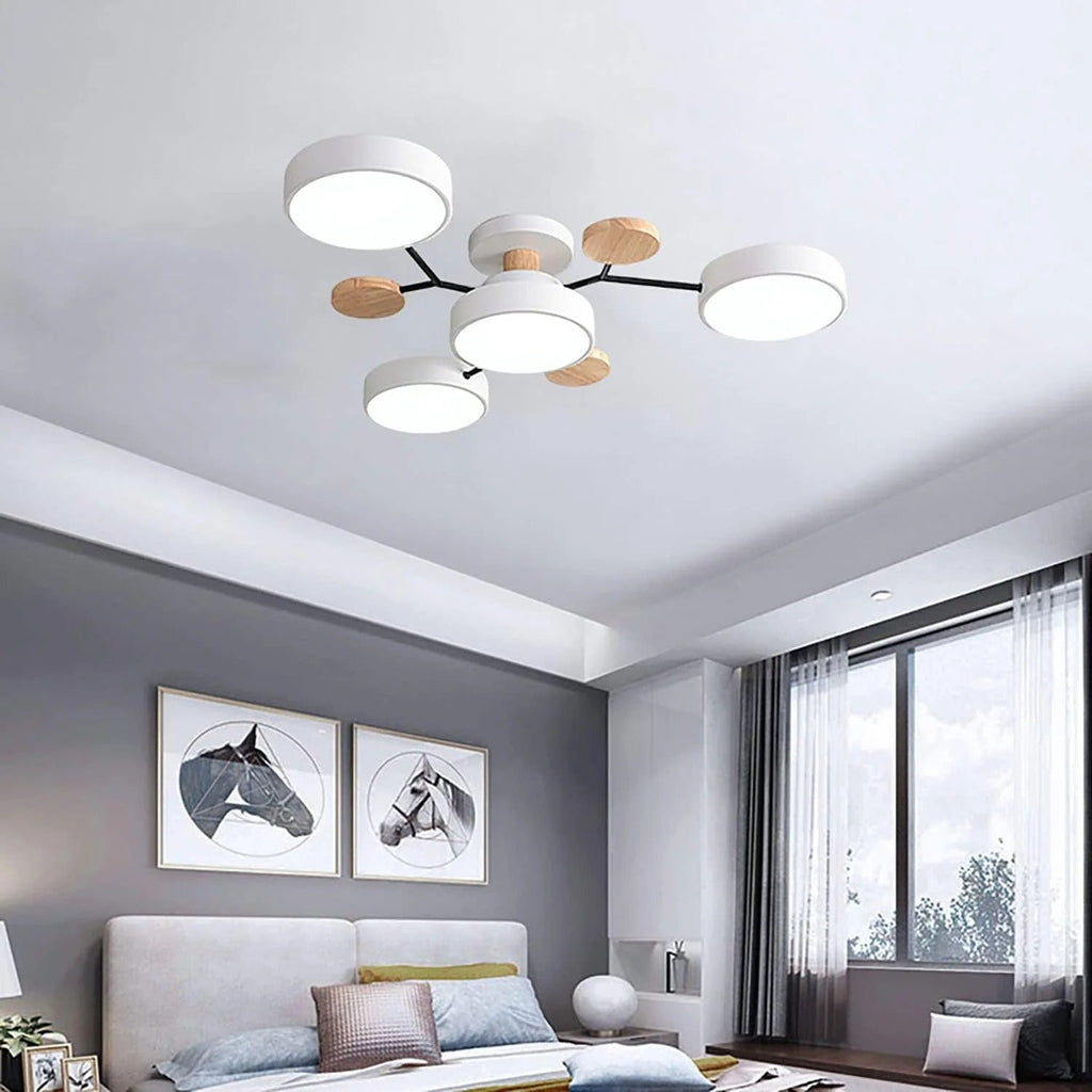 Modern LED Ceiling Lamp Acrylic Iron Living Room Light