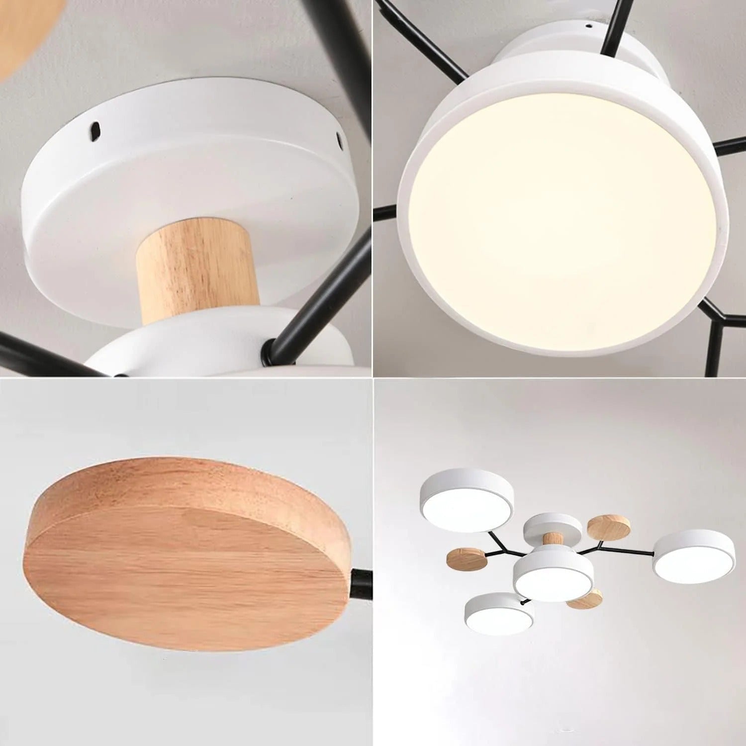 Modern LED Ceiling Lamp Acrylic Iron Living Room Light