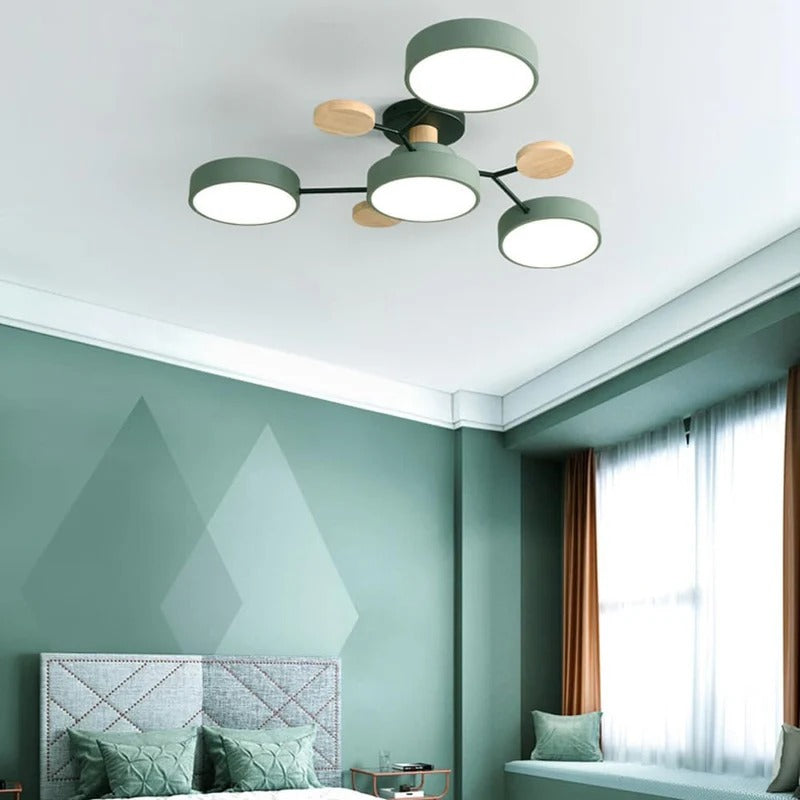 Modern LED Ceiling Lamp Acrylic Iron Living Room Light
