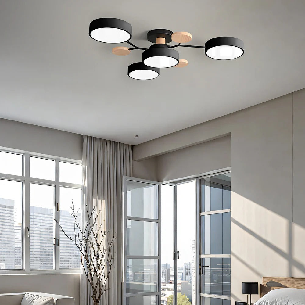 Modern LED Ceiling Lamp Acrylic Iron Living Room Light