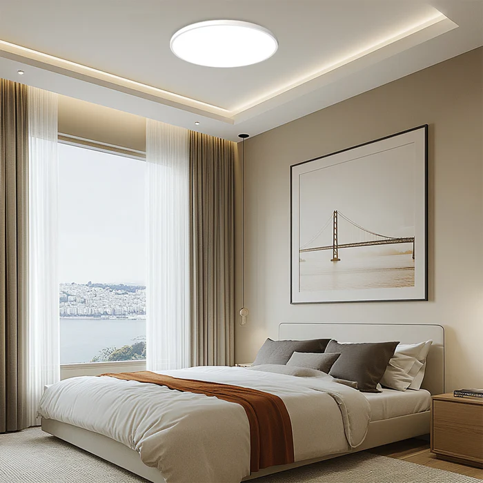 Round LED Ceiling Light Modern Flush Mount Lamp