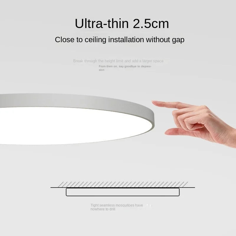 Round LED Ceiling Light Modern Flush Mount Lamp
