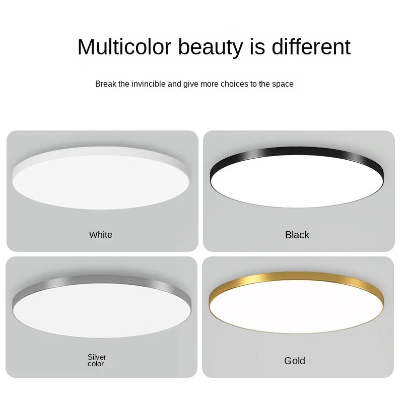 Round LED Ceiling Light Modern Flush Mount Lamp