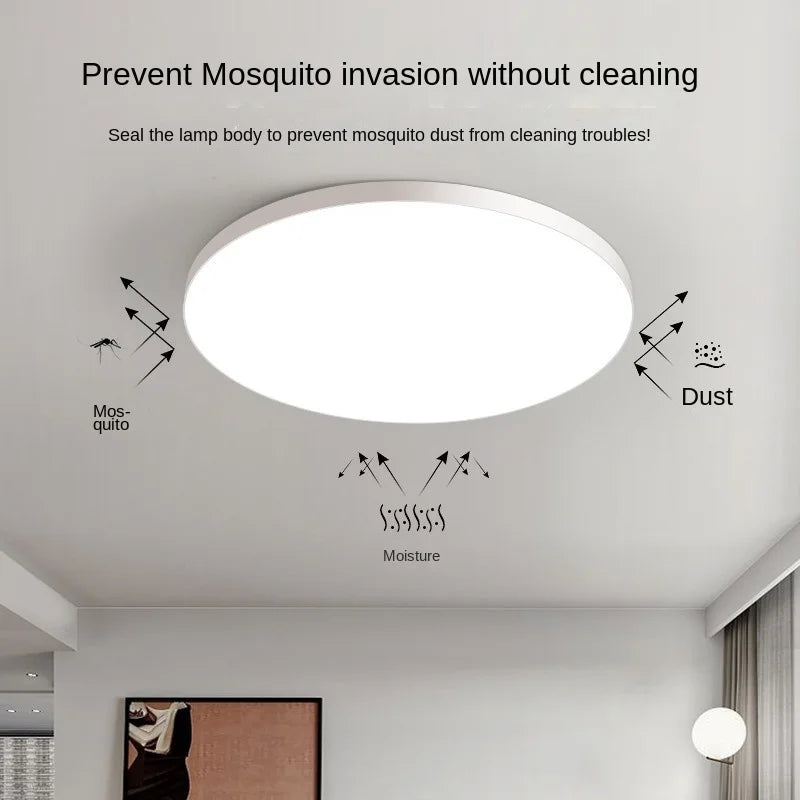 Round LED Ceiling Light Modern Flush Mount Lamp