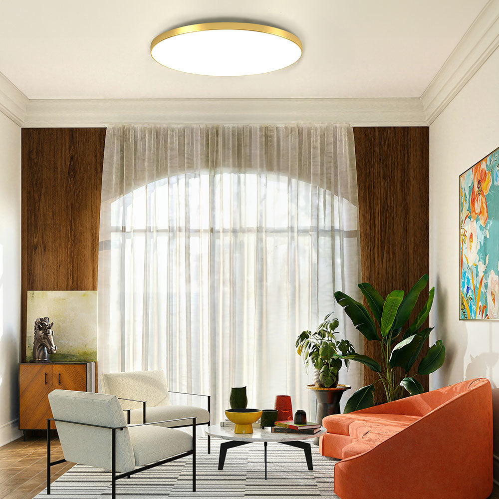Round LED Ceiling Light Modern Flush Mount Lamp