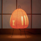 Japanese Rice Paper Table Lamp Retro Wabi Sabi Design