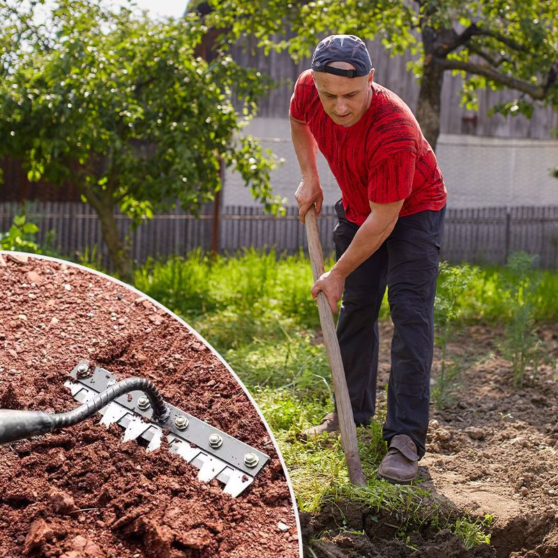 Versatile Handle Rake Heads for Lawn and Garden Work